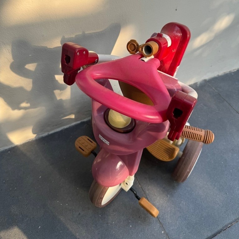 iimo tricycle ada dus, preloved bs dilipat sepeda anak ELC fungsi normal murah