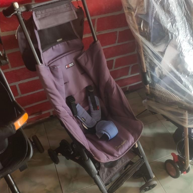 stroller chocolate pockit Preloved