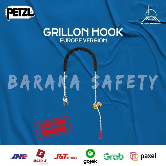 Petzl Grillon Hook Adjustable Lanyard With Hook Europe Version