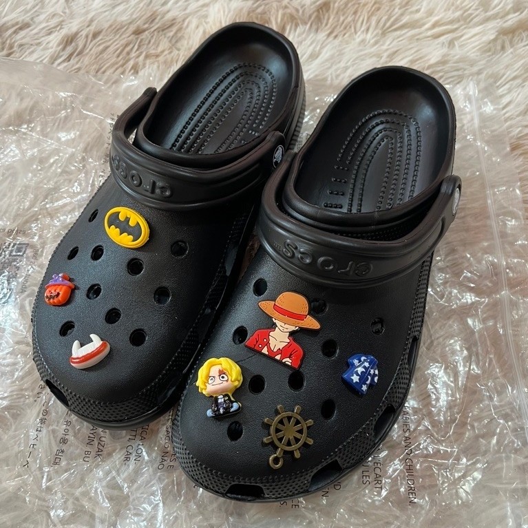Ready size 42 ori crocs indo rejec*t cutting classic hitam