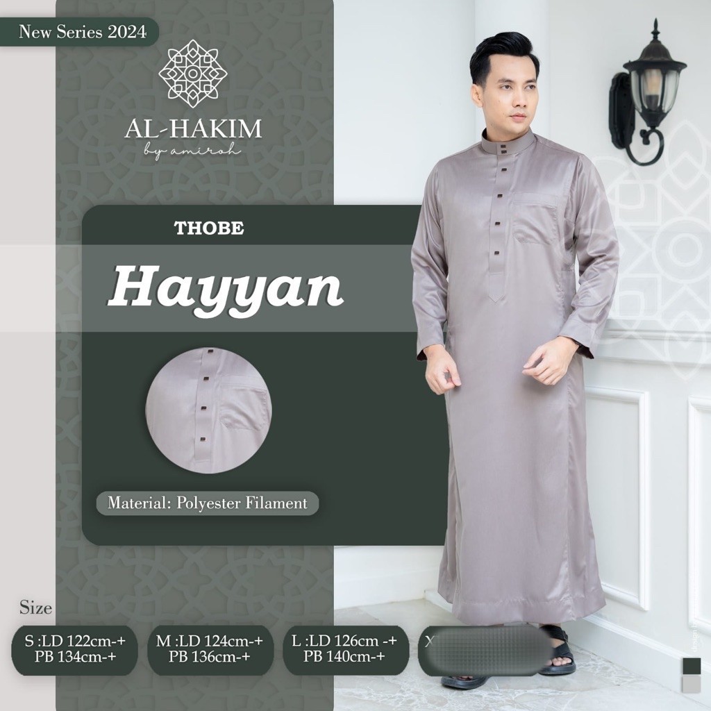 Jubah Pria AL-HAKIM Hayyan Thobe Premium