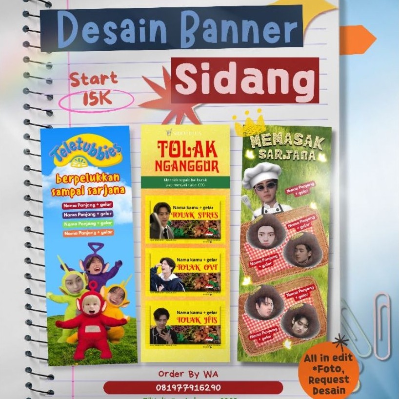 Jasa Desain Banner X Banner Kelulusan Acara Wisuda