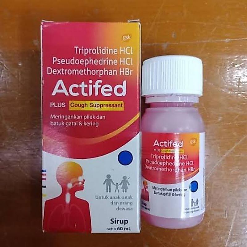 ACTIFED merah obat batuk 60 ml