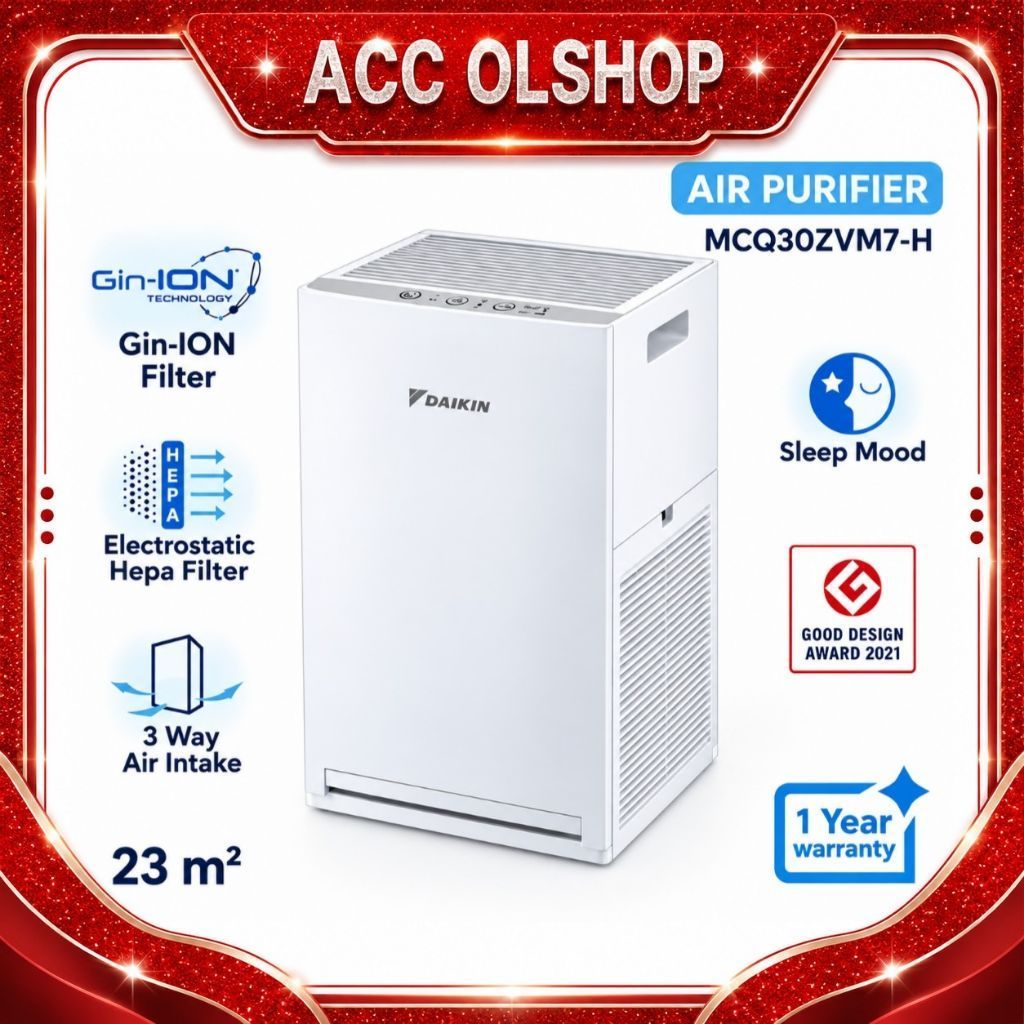 DAIKIN MCQ30ZVM7 Air Purifier / Penyaring Udara / Air Purifier Daikin Hepa Filter