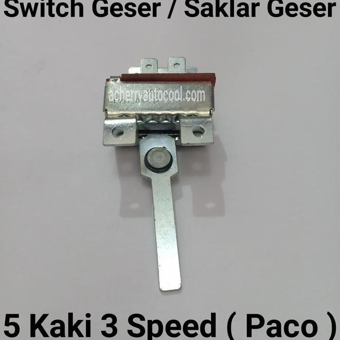 Dwikifajar99 - Saklar Geser Universal Ac Mobil 5 Kaki 3 Speed Switch Geser Paco