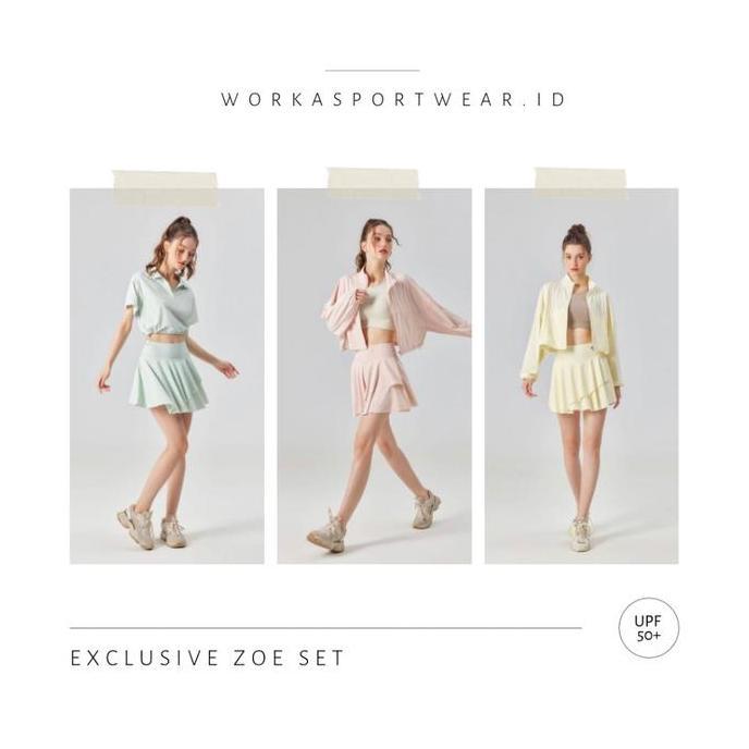 Workasportwear.Id - Zoe Set - Jaket Rok Tenis Golf  - Set Tennis Golf Olga