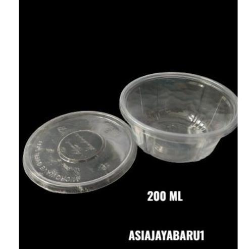 1 Pak Isi 25Pcs - Thinwall/Food Container Mangkok Bulat 200Ml 300Ml 400Ml & Kotak Persegi 500Ml 750M