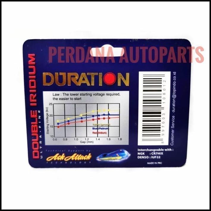 TERBARU BUSI IRIDIUM YAMAHA FREEGO, FREEGO S ASLI DURATION DOUBLE IRIDIUM 