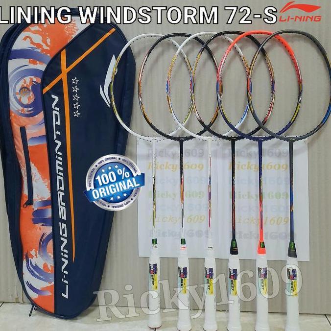 RAKET BADMINTON LINING WINDSTORM 72-S / LINING WINDSTORM 72S ORIGINAL