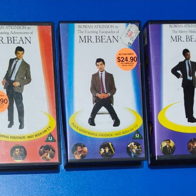 Paket 3pcs Kaset Video VHS MR. BEAN