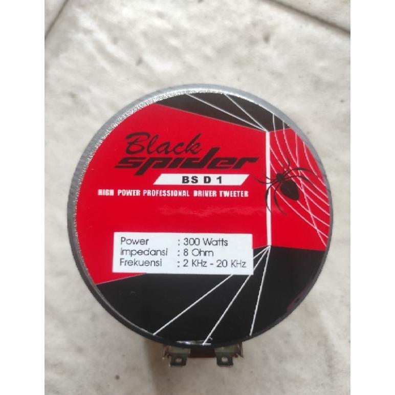 BLACK SPIDER BS D1 TWEETER DRIVER 300WATT ORIGINAL PROFESIONAL DRIVER TWEETER BLACK SPIDER D1