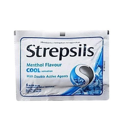 Strepsils Cool Mint Dan Original Permen Obat Original