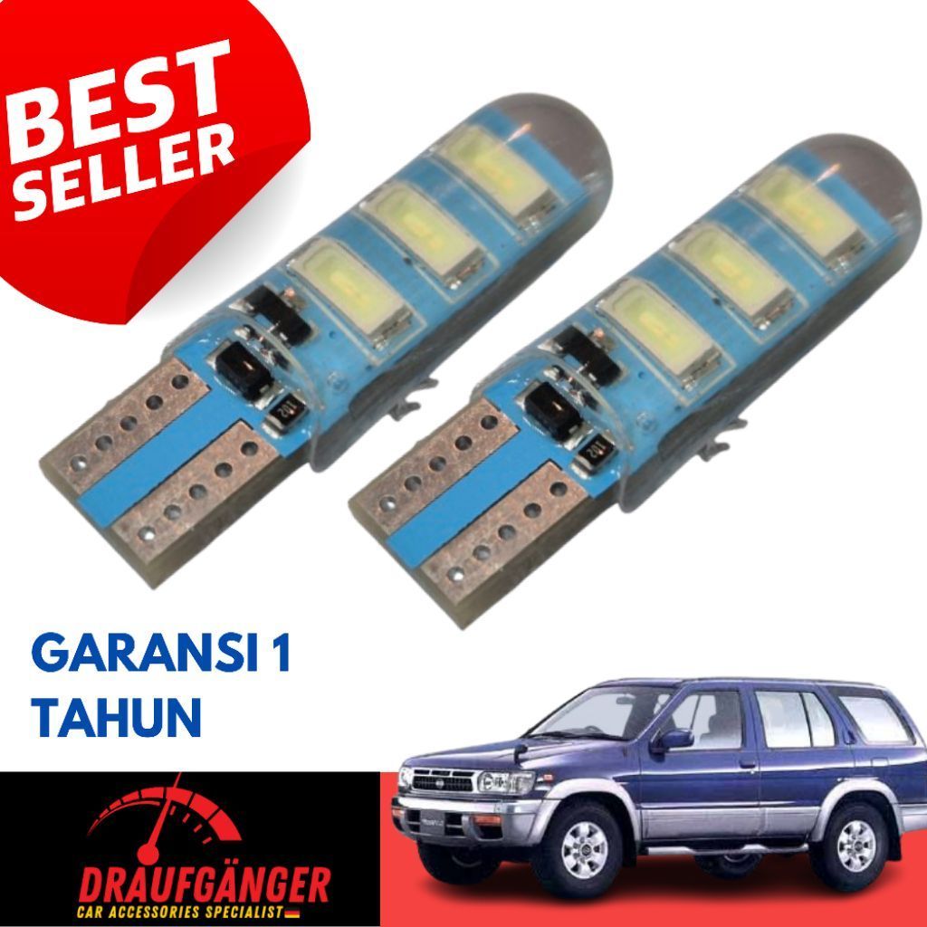 LED Lampu Senja Nissan Terrano Isi 2pcs Socket T10 21Watt 12v Blue Ice Garansi 1 Tahun PnP Nissan Te