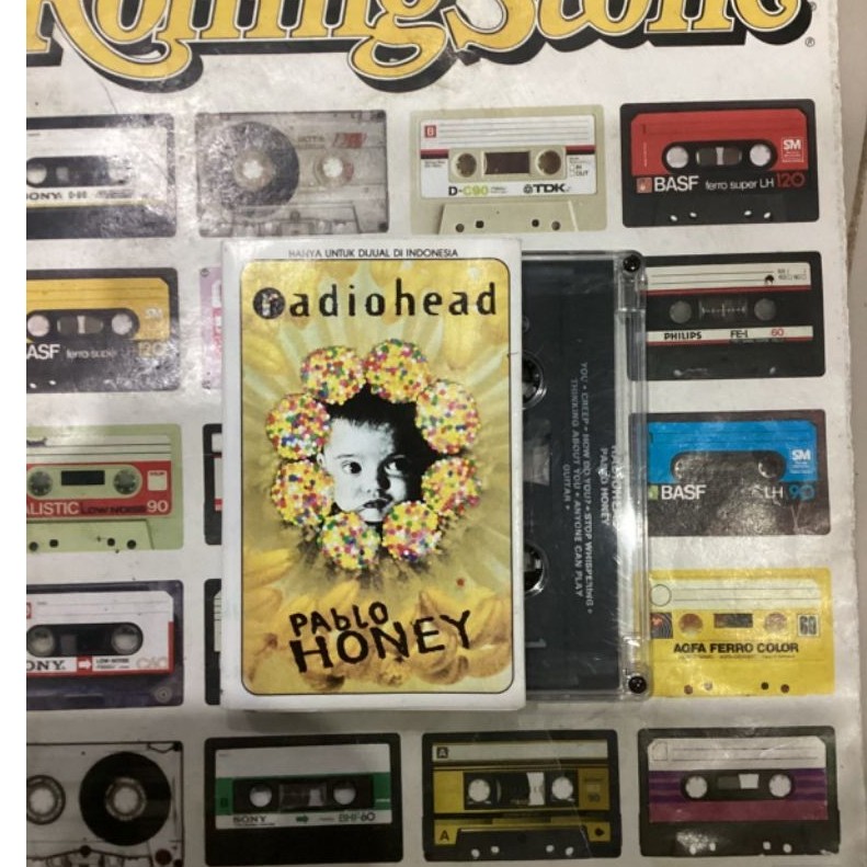 kaset pita radiohead album pablo honey