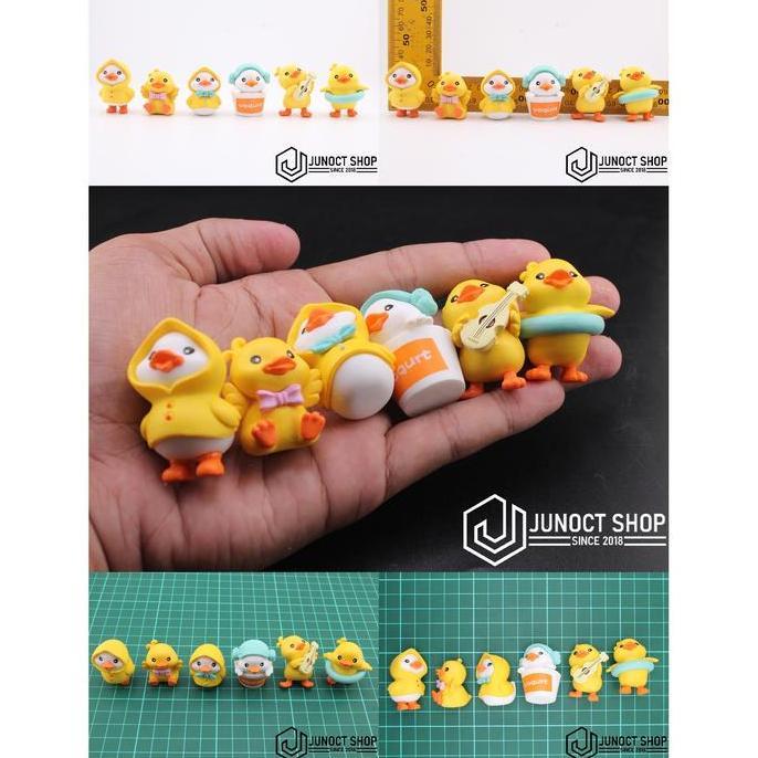 Miniatur Bebek Duck 6 Model Berbeda Akses Hiasan Dekorasi Meja Kerja Dashboard Mobil Interior Rumah 
