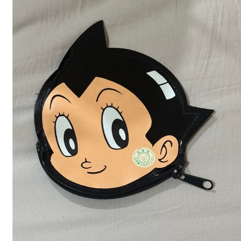 Dompet Koin Resleting Motif Karakter Kartun Hitam Portabel