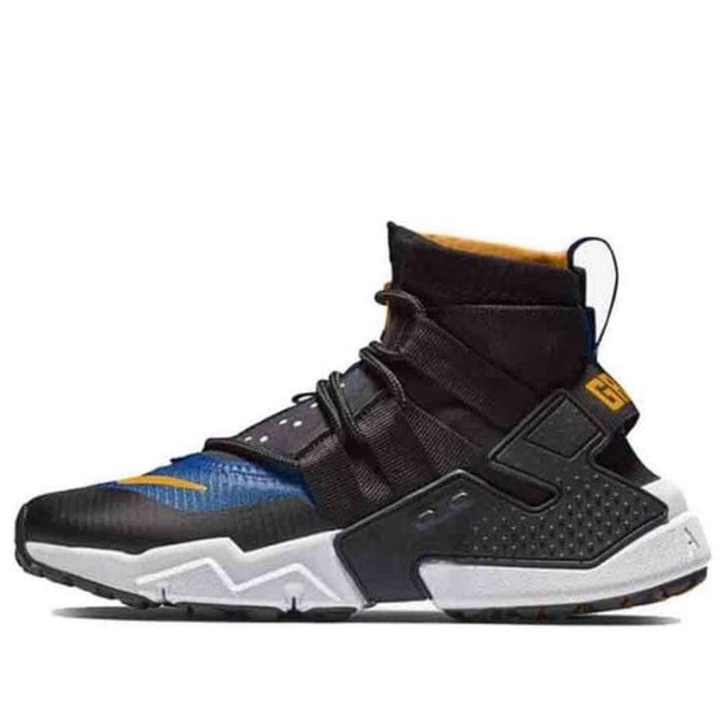 Sepatu Nike Huarache Grip Black Navy Bkue Original Guarantee