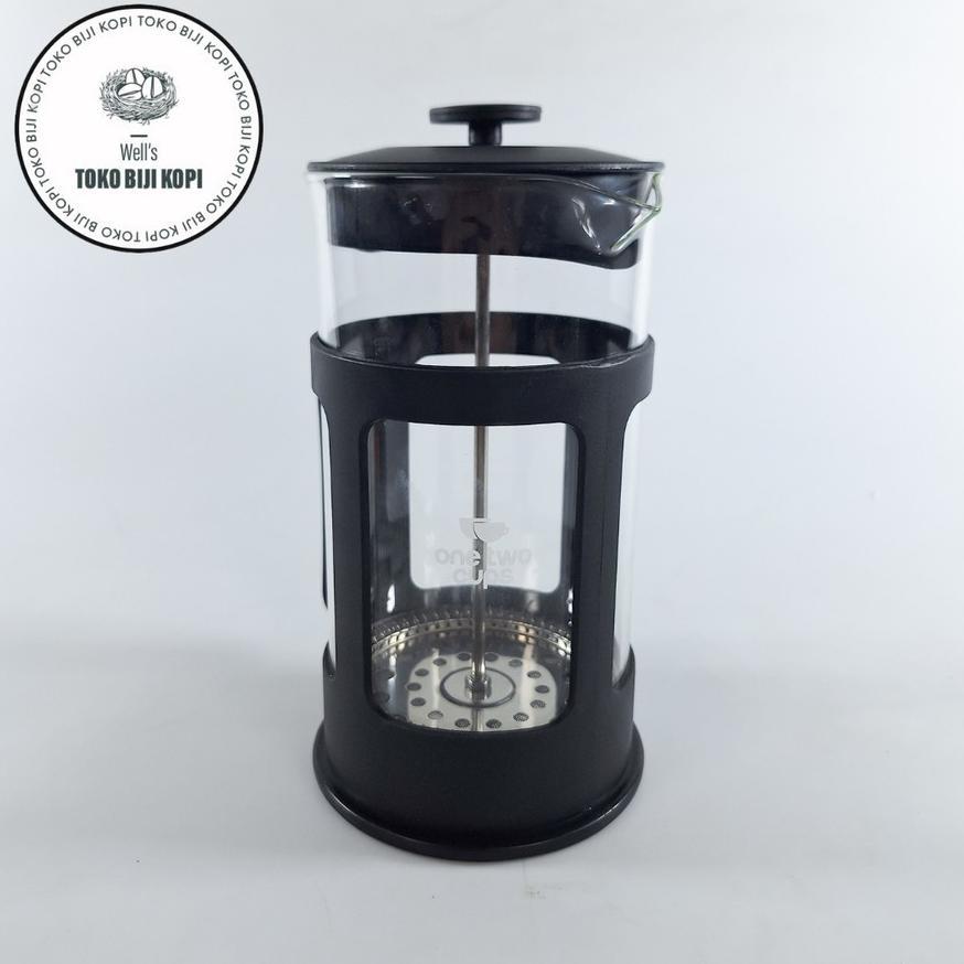 FRENCH PRESS 1000 ML / 1 L HITAM COFFEE PLUNGER KACA FILTER ALAT SEDUH KOPI Promo
