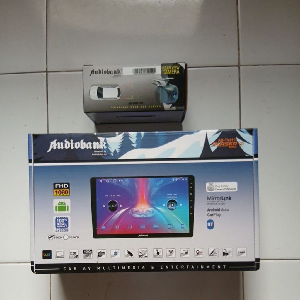 Headunit android Audiobank 9" ram 2/32GB+Kamera audiobank