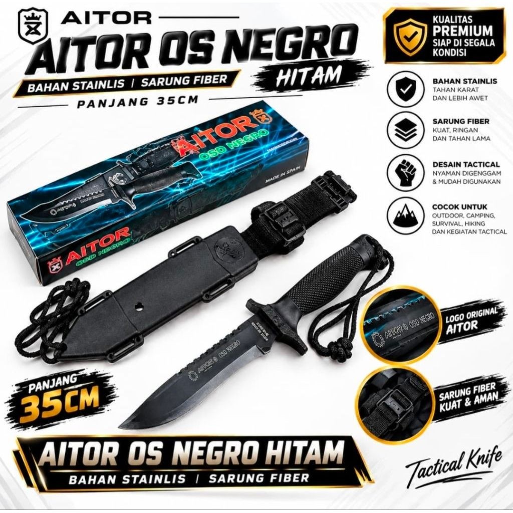 Pisau Aitor OSD Negro
