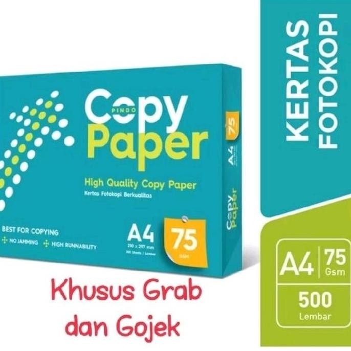 Kertas A4 75 Gram Copy Paper 1Box ( 5Ream)