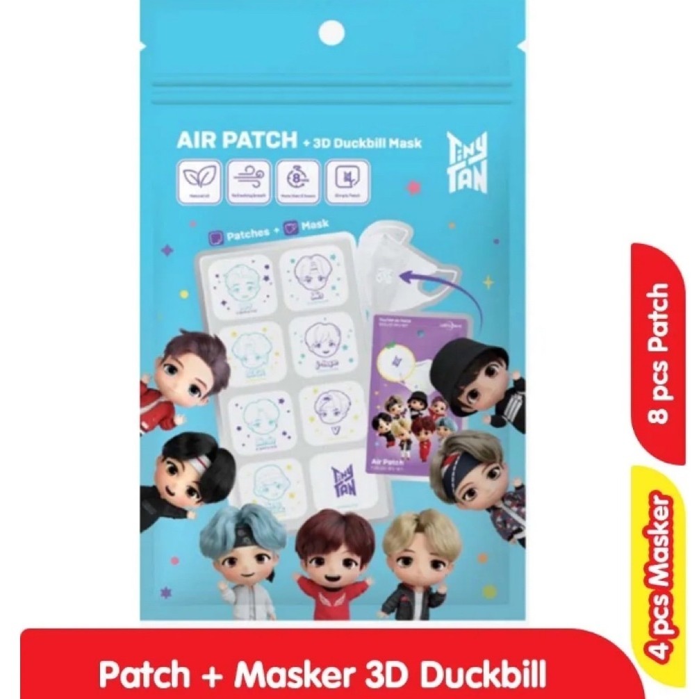 Alfamart TinyTAN Masker Dewasa 3D Duckbill + 8 Air Patch
