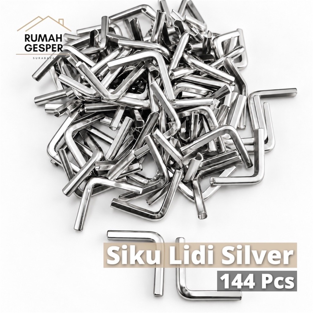 (144 PCS) SIKU LIDI KECIL SIKU BUKU YASIN SUDUT SILVER NICKEL NIKEL