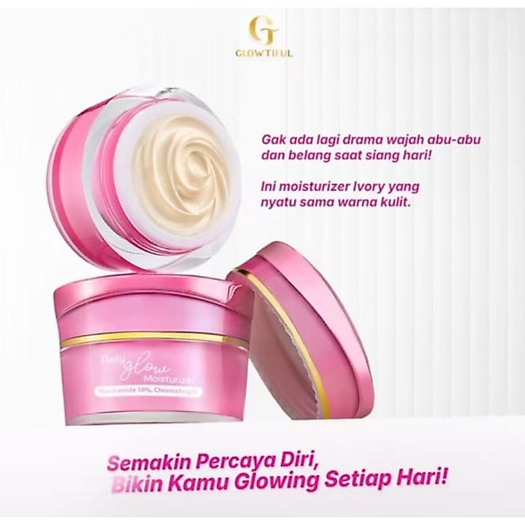 Daily Glow Moisturizer Day Cream 2 in 1 Cream Pemutih Wajah