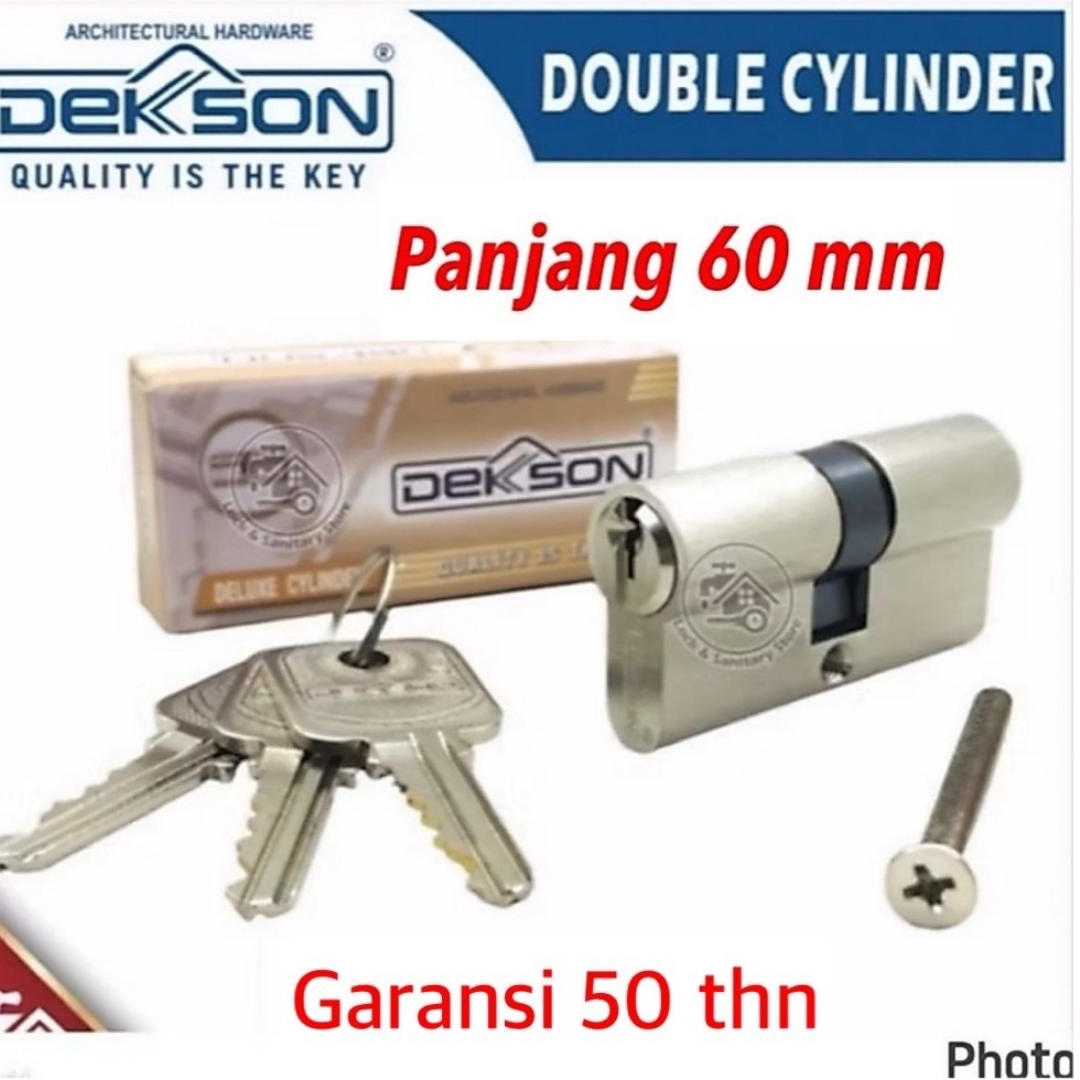 silinder kunci pintu dekkson cylinder kunci pintu 60 mm black dekkson kunci pintu dekkson DOUBLE CYL