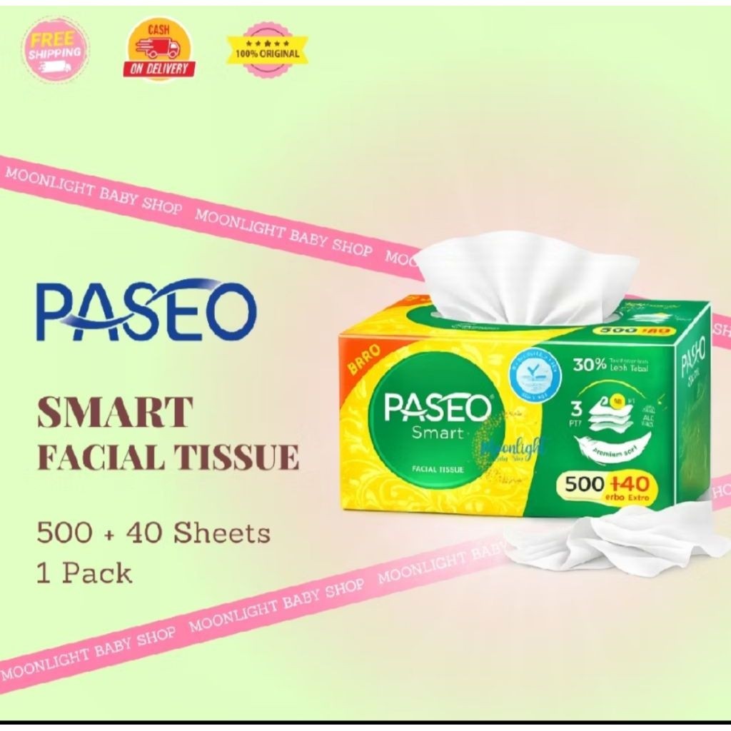 Tissue Paseo 500 + 40 Sheets