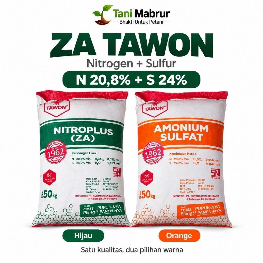 ZA Tawon 50 Kg | Pupuk ZA Cap Tawon Variasi Hijau & Orange