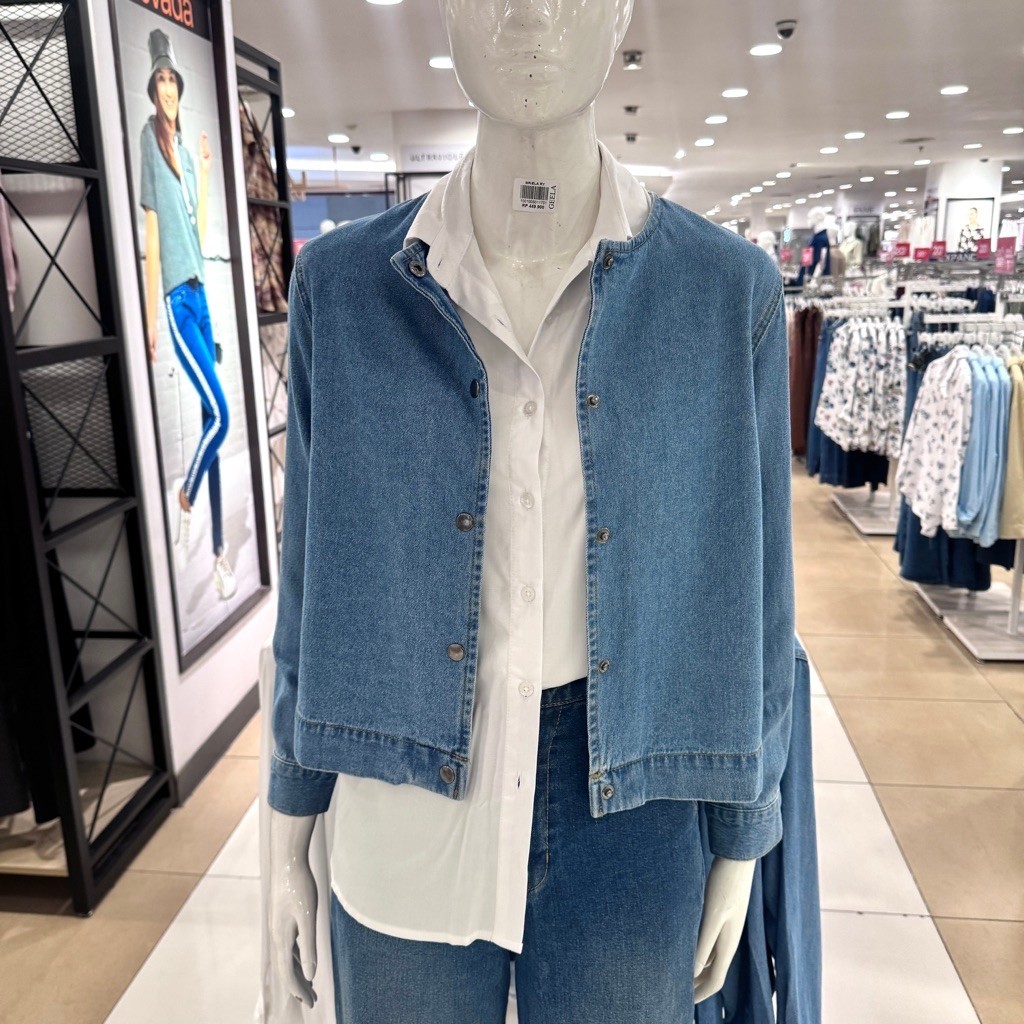 GEELA - NEW Kemeja Outer Denim Wanita (S-XXL)