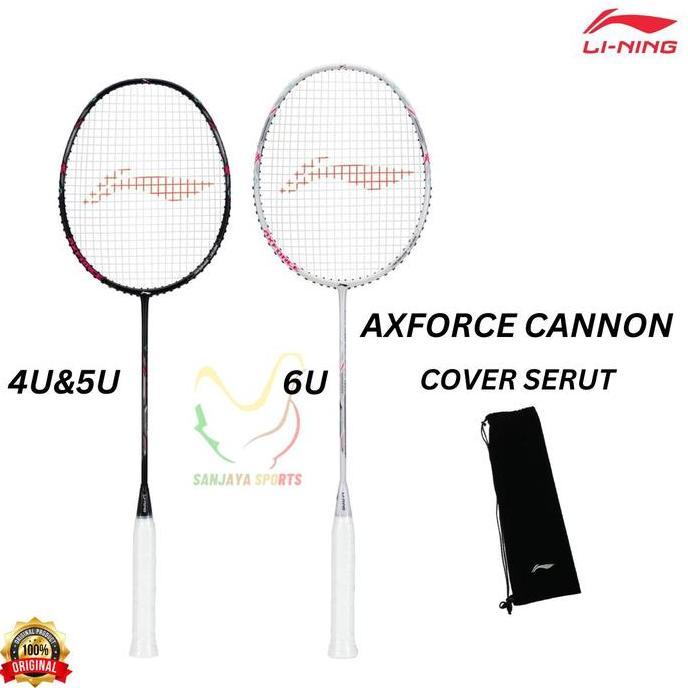 NEW RAKET BADMINTON BULUTANGKIS LINING AXFORCE CANNON 4U 5U 6U