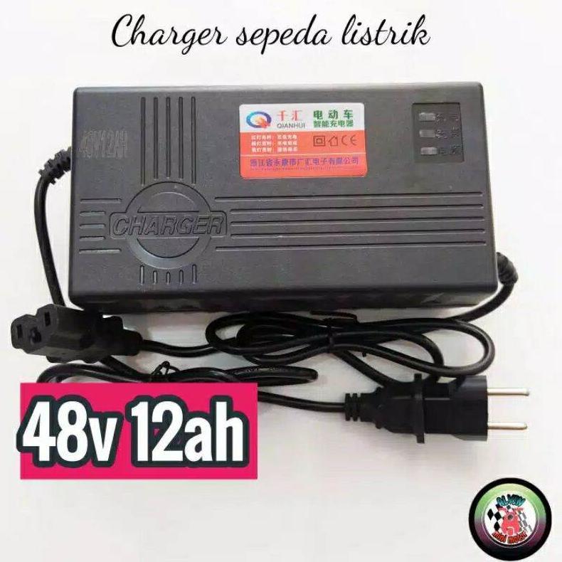 Charger 48v 12ah sepeda listrik universal selis super rider sunrace antelope unity Indobike UWinfly 
