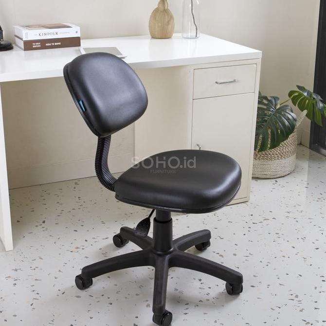 (Masterpiece) Soho.id Decco Kursi Kantor Carlon 2 Black - Kursi SOHO - Working Chair