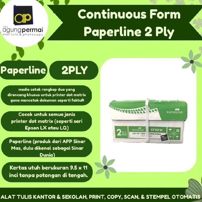 Continuous Form Paperline 2Ply