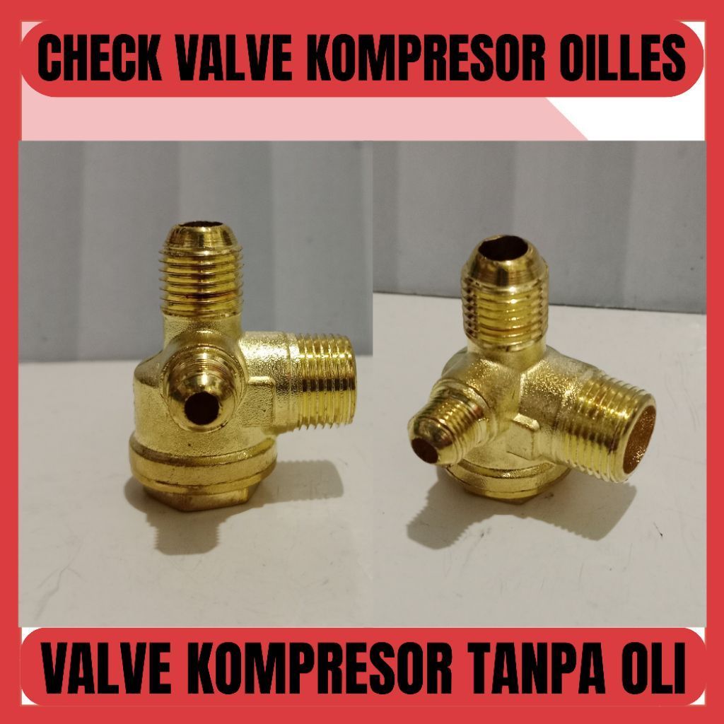 CHECK VALVE KOMPRESOR OILLES/VALVE KOMPRESOR TANPA OLI