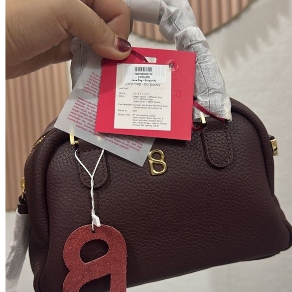 Jane Bag Buttonscarves Burgundy
