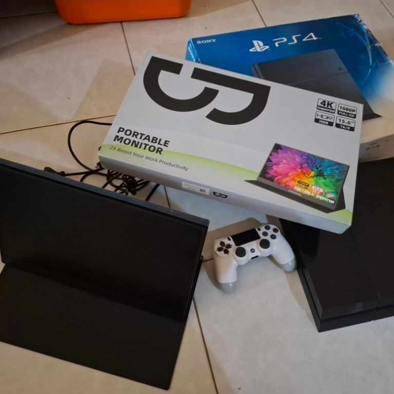 PS4 ORIGINAL SONY PLAYSTATION PAKETAN MONITOR PORTABLE PS 4