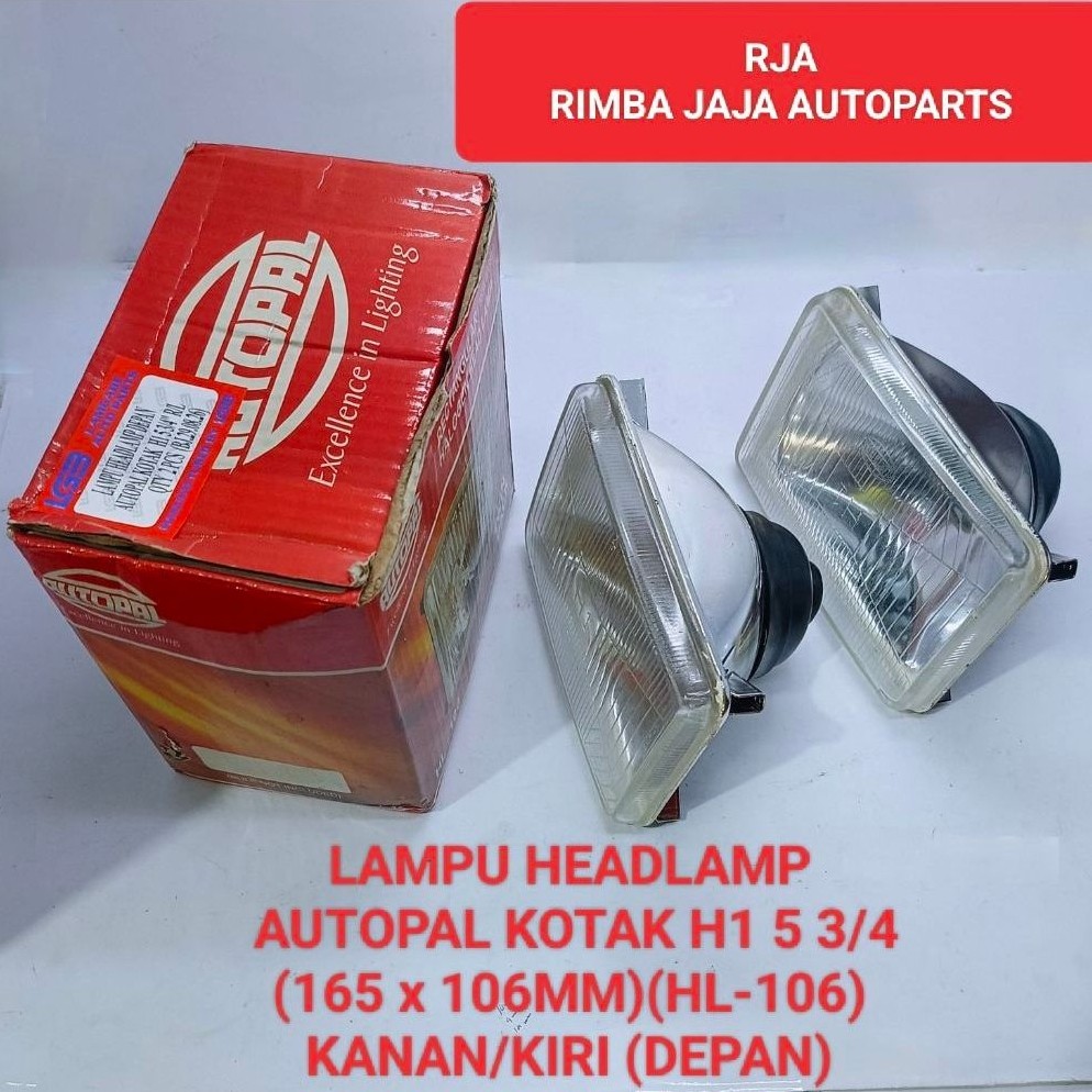 LAMPU HEADLAMP DEPAN AUTOPAL KOTAK (H1 5 3/4)(165x106MM)(HL-106)KANAN/KIRI