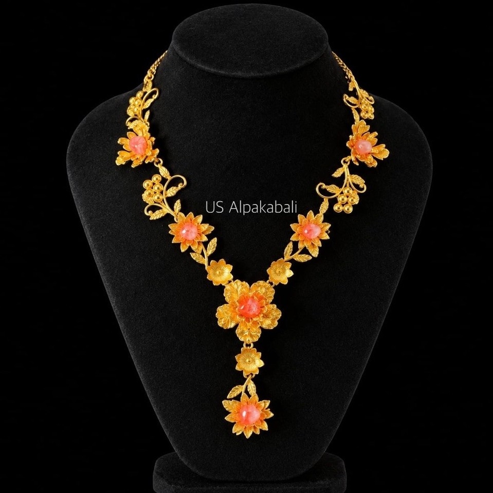 SATAPATRI / Kalung Ukir Klasik Bali / Kalung Pengantin Bali/ Kalung Rias Modifikasi