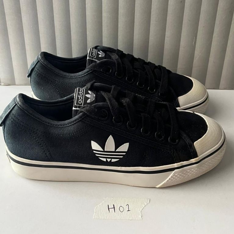 Sepatu Adidas Nizza Trefoil Black Size 37/23cm