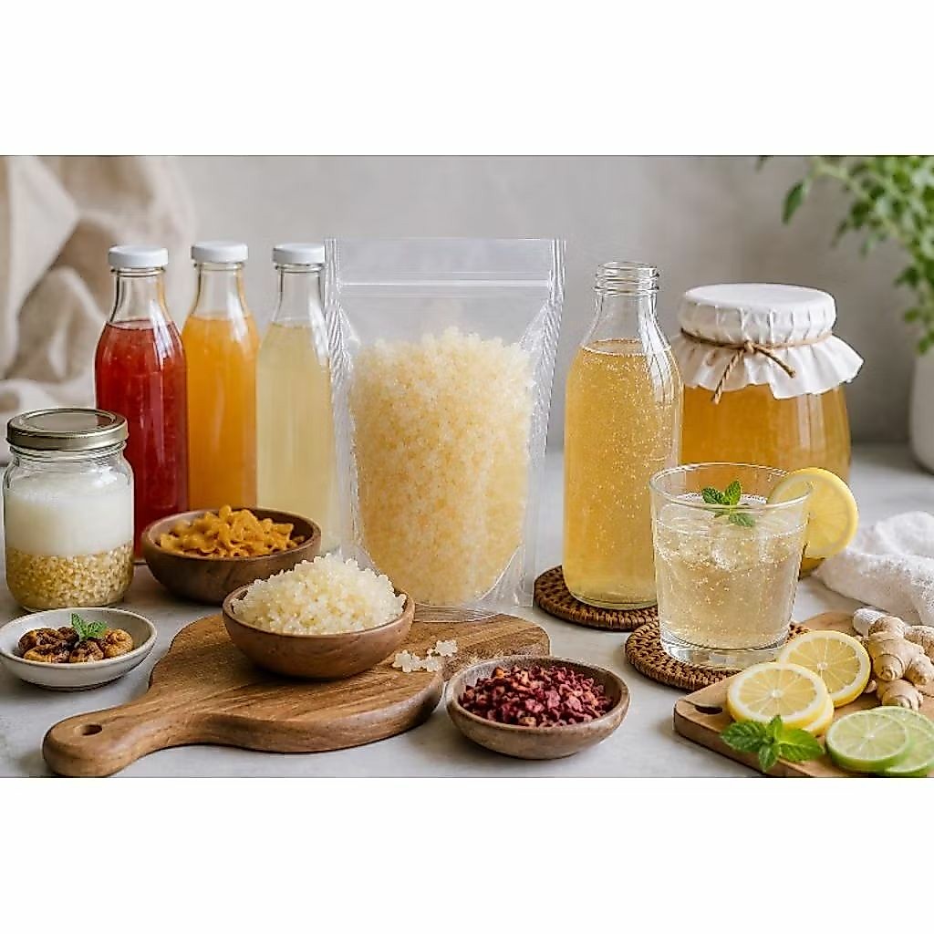Bibit Kefir Air / Water Kefir Grains / Tibicos – Starter Culture Fermentasi