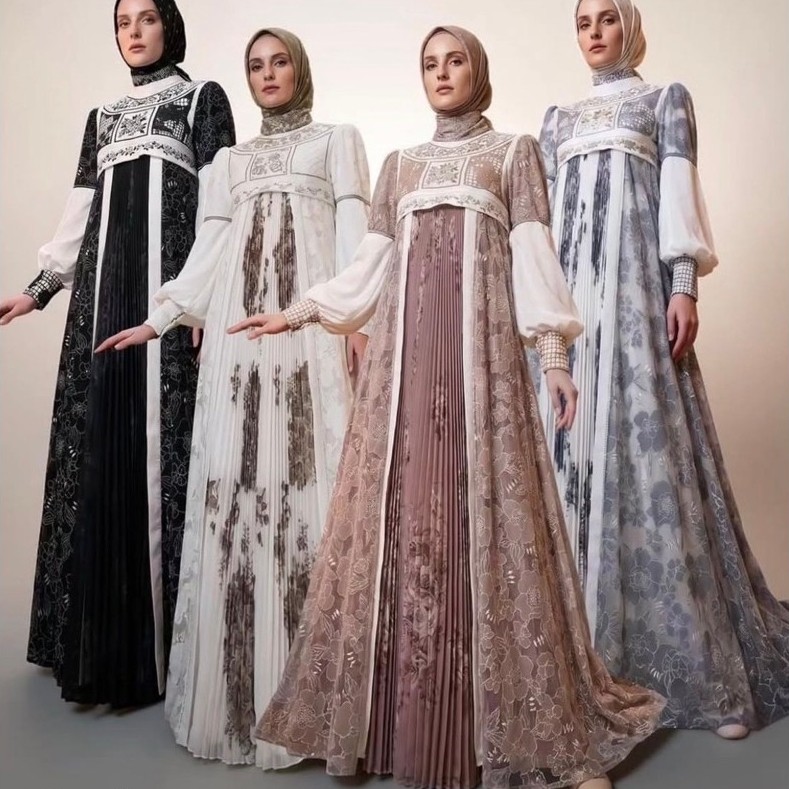 MARVELA BY MOTIFHAWA GAMIS SET SCRAVE /MOTIF HAWA MARVELLA SERIES MEWAH PREMIUM ORIGINAL