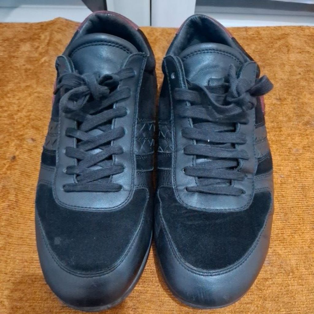 Sepatu Sneakers Bottega Veneta Kets Leather Butterfly Suede Size 41
