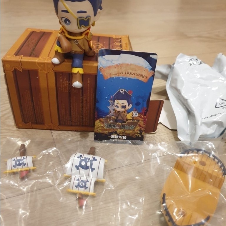 the Pirate Captain figure from the Pop Mart x Fei Ren Zai: Hunting for Sea Treasures