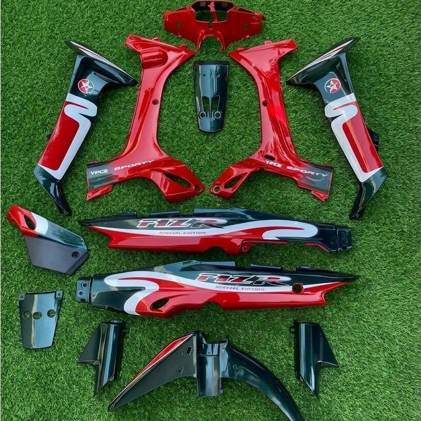 COD BODY ORIGINAL ABS 4US SET YAMAHA FIZ R WARNA CALTEX SET STRIPING TERLARIS