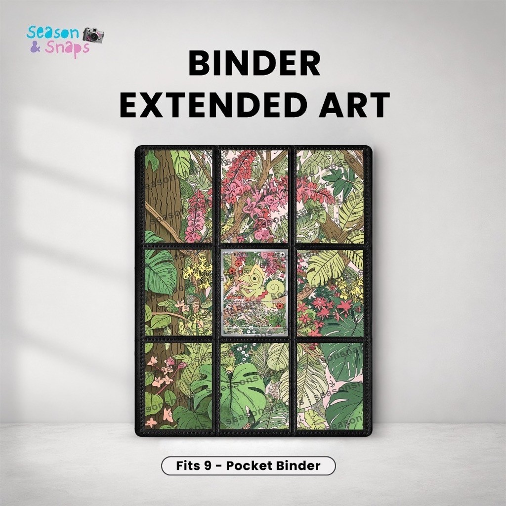 SEASONSNAPS Pokemon TCG Extended Art Binder - Kecleon AR (Surging Sparks)