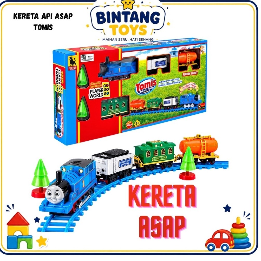 BT- Mainan Anak Kereta Api Asap Kereta Api Thomas