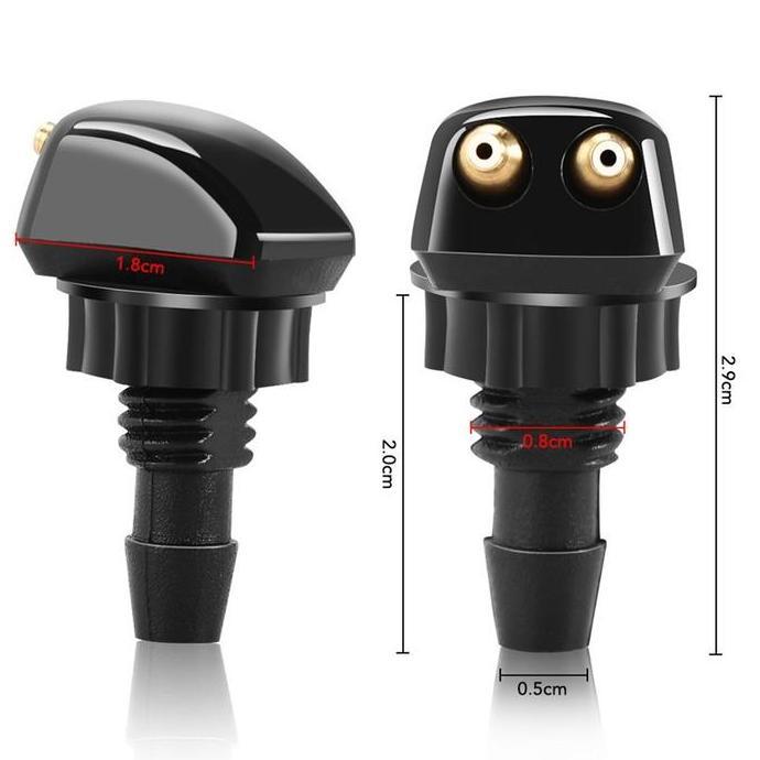ZHUAMASH 1set Nozzle Wiper Semprotan Wiper Mobil Adjustable Nozzle Wiper Mobil Dengan Selang Wiper